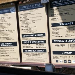 Drive-through menu Drive-through menu