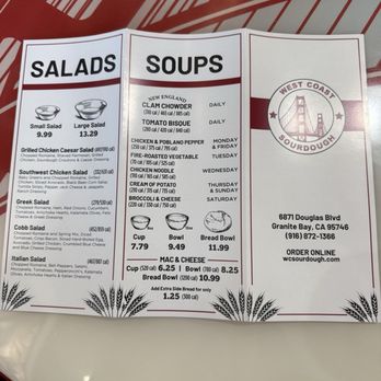 West Coast Sourdough - Sandwiches Near Me - Granite Bay, California West Coast Sourdough - Sandwiches Near Me - Granite Bay, California