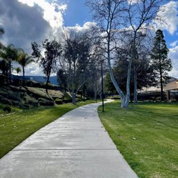 Walking path behind residential area Walking path behind residential area
