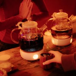 Hot tea brewed with love & intention