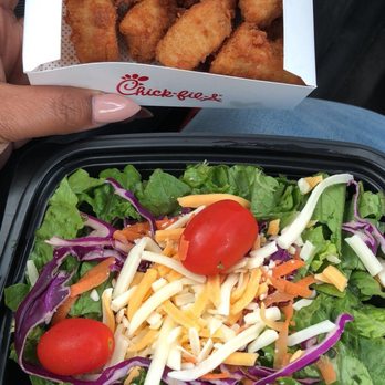 Chick-fil-A - 8pc nugget meal replaced fries for a side salad for $1 extra - Fast Food Near Me - Philadelphia, Pennsylvania Chick-fil-A - 8pc nugget meal replaced fries for a side salad for $1 extra - Fast Food Near Me - Philadelphia, Pennsylvania