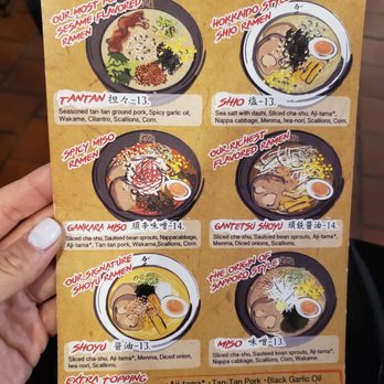 Ganko Ittetsu Ramen - Menu - Ramen Near Me - Brookline, Massachusetts