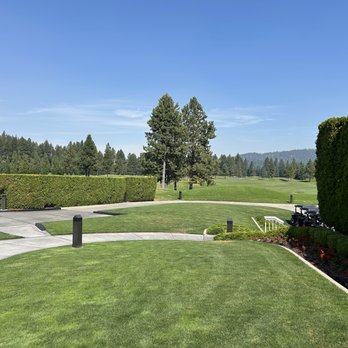 Floating Green Restaurant - Looking up the course - New American Near Me - Coeur d'Alene, Idaho