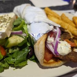 The Olde Theater Diner - Gyro plate (chicken or lamb). That's a lot of food.