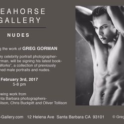 Seahorse Gallery - Legendary celebrity photographer Greg Gorman signing his newest book, "private works"