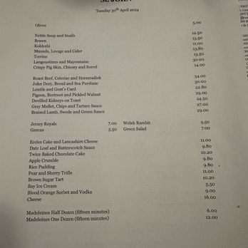 St John Bar and Restaurant - Menu - British Near Me - London, XGL St John Bar and Restaurant - Menu - British Near Me - London, XGL
