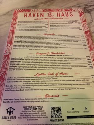 Menu photo 8 Haven Haus Cafe La Verne, CA Menu photo 8 Haven Haus Cafe La Verne, CA