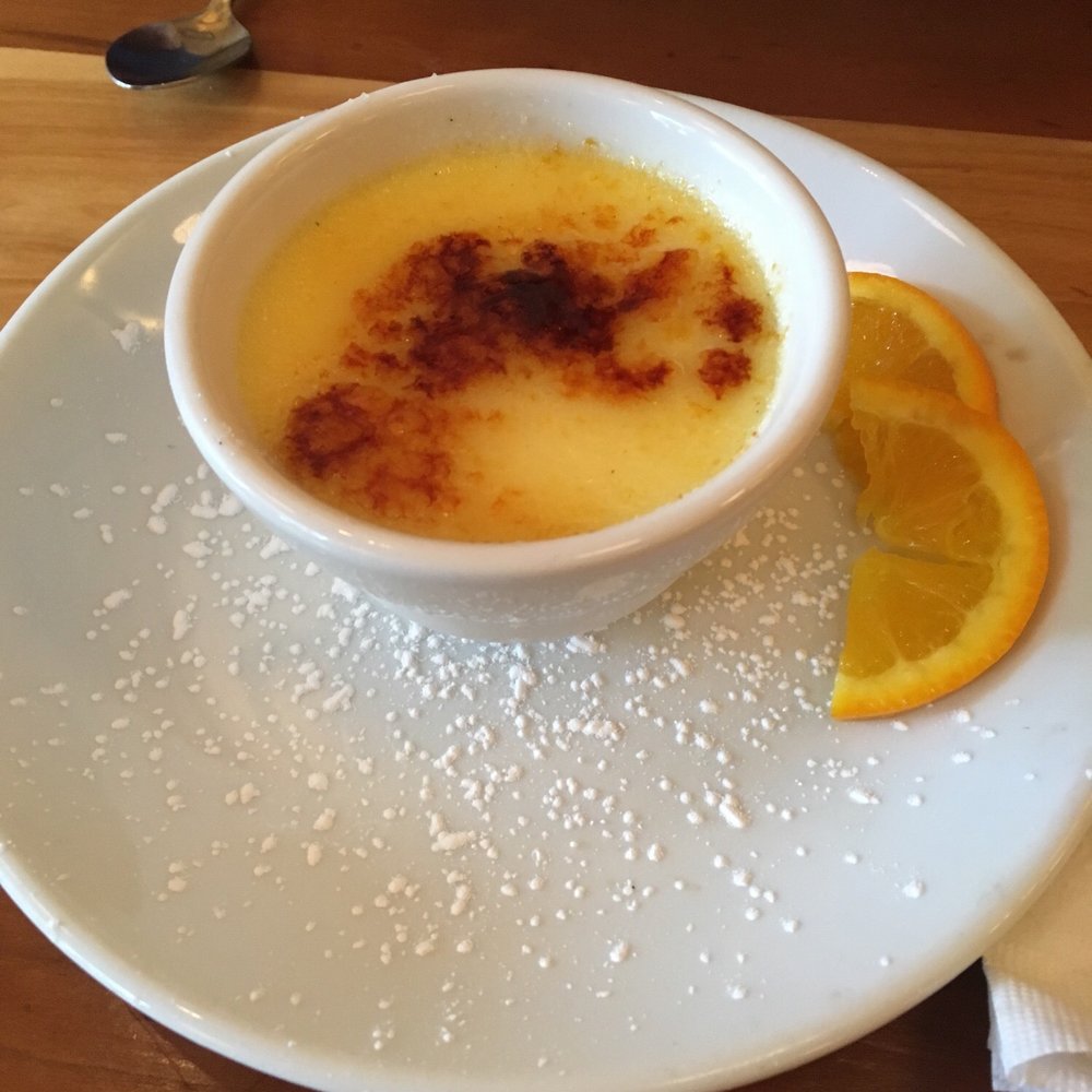 Moosewood Restaurant - Elder Flower Crème Brulee - New American Near Me - Ithaca, New York Moosewood Restaurant - Elder Flower Crème Brulee - New American Near Me - Ithaca, New York