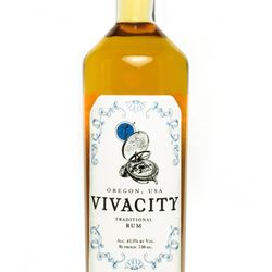 Vivacity Spirits Traditional Rum Oregon's Bourbon Barrel Aged Rum