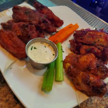 Barleymash - Left bbq wings, right sweet chilli wings (delicious!!) - Sports Bars Near Me - San Diego, California