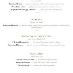 Zest Kitchenz - Italian themed wedding celebration family dinner
