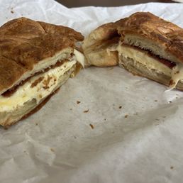 Bacon Egg and Cheese croissant