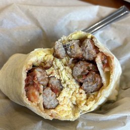 Sausage egg cheese burrito Sausage egg cheese burrito