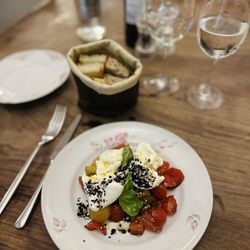 Osteria Pastella - Caprese salad. I don't even like tomatoes but these were delicious