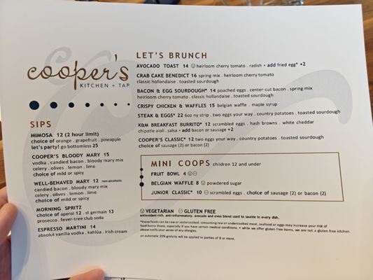 Menu photo 1 Cooper's Kitchen + Tap Las Vegas, NV Menu photo 1 Cooper's Kitchen + Tap Las Vegas, NV