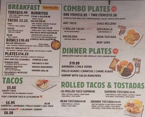 Menu photo 2 Sombrero Mexican Food Spring Valley, CA Menu photo 2 Sombrero Mexican Food Spring Valley, CA