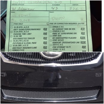 Lost Hills Sheriff Station - Ticket that had been issued on Mother's Day! Very nice gift - Police Departments Near Me - Calabasas, California