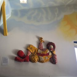 McDonald's - Ronald McDonald chilling on the wall
