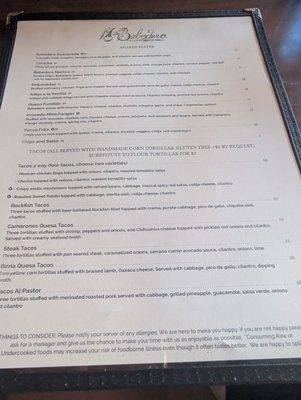 Menu photo 1 The Bebedero Charlottesville, VA Menu photo 1 The Bebedero Charlottesville, VA