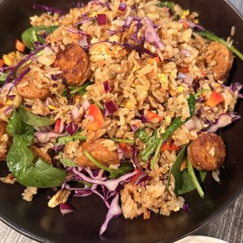 Angkor Chef - Thai basil Sausage Fried Rice with homemade lemongrass sausage - Cambodian Near Me - San Jose, California Angkor Chef - Thai basil Sausage Fried Rice with homemade lemongrass sausage - Cambodian Near Me - San Jose, California