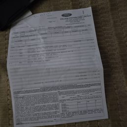 I informed Bobby Messer that my low beam on the right passenger side was out, as well as fog light on the left was out.