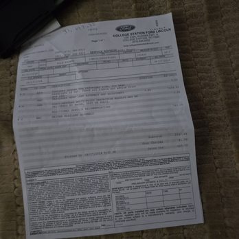 College Station Ford - I informed Bobby Messer that my low beam on the right passenger side was out, as well as fog light on the left was out. - Car Dealers Near Me - College Station, Texas