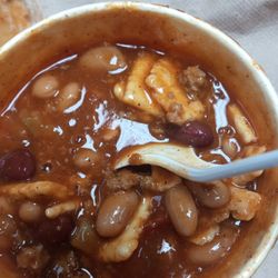 Wendy's - It's supposed to be chil but it's Lima bean stew it seems.