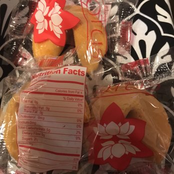 Wok N Roll - Fortune cookies that have nutritional facts! Lol. - Chinese Near Me - Jacksonville, Florida Wok N Roll - Fortune cookies that have nutritional facts! Lol. - Chinese Near Me - Jacksonville, Florida