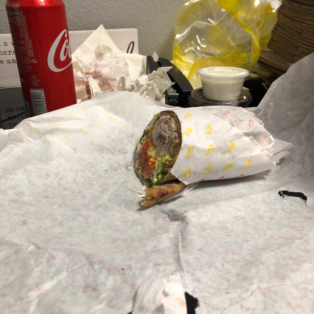 Calif Chicken Cafe - Chicken Primavera Wrap - American Near Me - Northridge, California Calif Chicken Cafe - Chicken Primavera Wrap - American Near Me - Northridge, California