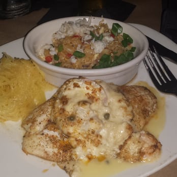 Bonefish Grill - Emperial tilapia with crab fried rice and spaghetti squash. - Seafood Near Me - Orland Park, Illinois Bonefish Grill - Emperial tilapia with crab fried rice and spaghetti squash. - Seafood Near Me - Orland Park, Illinois