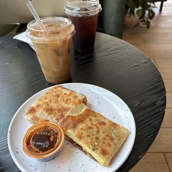 Any Day Now - S BACON, EGG, AND CHEESE  Banana Bread Latte - Coffee & Tea Near Me - Washington, DC, District of Columbia