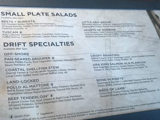 Menu photo 2 Drift - Opal Sol Clearwater, FL Menu photo 2 Drift - Opal Sol Clearwater, FL