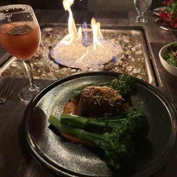 FIVE on the Hill - Brisket with broccoli and yam purée - Cocktail Bars Near Me - Universal City, California
