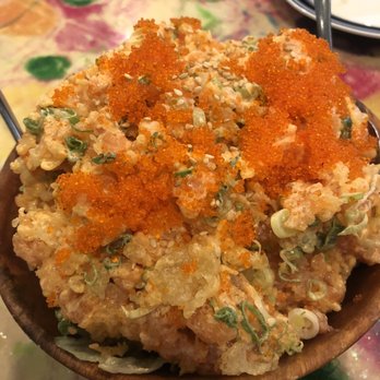 Sushi Miyagi - Crispy spicy salmon salad - Sushi Bars Near Me - Houston, Texas Sushi Miyagi - Crispy spicy salmon salad - Sushi Bars Near Me - Houston, Texas