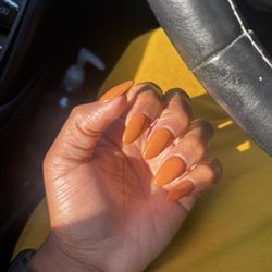 This is what my nails should look like. This is how they look when my regular tech does them.