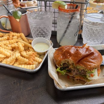 American Grub - Garlic fries and Antonio burger - Burgers Near Me - Tustin, California