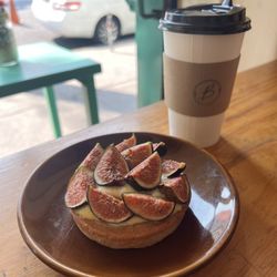 Fig tart + cappuccino