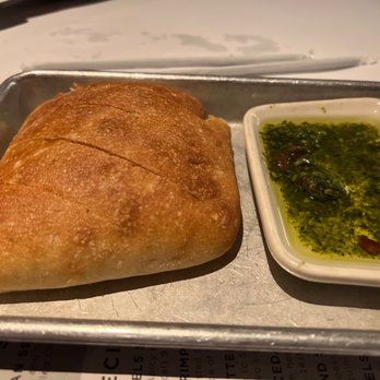Bonefish Grill - Ciabatta bread & pesto oil - Seafood Near Me - West Chester, Ohio