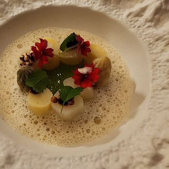 Le Millénaire - Appetizer, white asparagus - French Near Me - Reims, 51