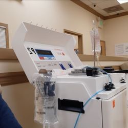 Talecris Plasma Resources - Donation machine. Plasmapherge.