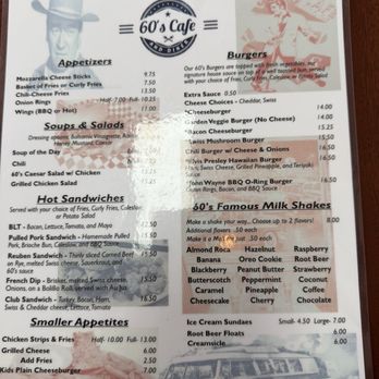 60's Cafe & Diner - Menu - Diners Near Me - Tualatin, Oregon