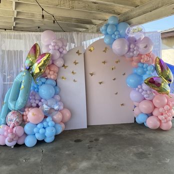 Helen’s Balloon Decor - Backdrop, curtains, and balloons. - Balloon Services Near Me