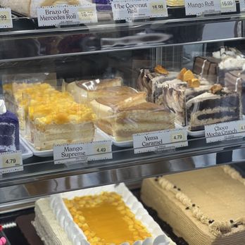 Red Ribbon Bakeshop - Cakes: slices, round cakes, rolls, and quarter sheet sizes are available. - Bakeries Near Me - Glendale, California Red Ribbon Bakeshop - Cakes: slices, round cakes, rolls, and quarter sheet sizes are available. - Bakeries Near Me - Glendale, California
