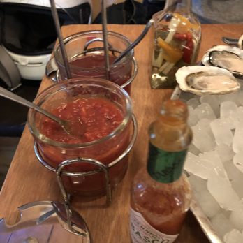 Oyster Express - Lots of sauces to choose from. Something for everyone. - Seafood Near Me - Vancouver, British Columbia