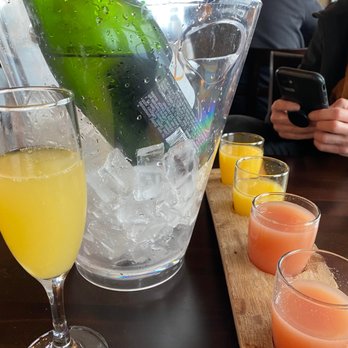 Monica’s Riverview - Mimosas! They were out of pineapple juice, so we went with guava as our 2nd choice and it was delicious. - Breakfast & Brunch Near Me - Antioch, California