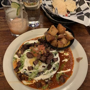 Miti Miti - Huevos Rancheros with steak added - Latin American Near Me - Brooklyn, New York Miti Miti - Huevos Rancheros with steak added - Latin American Near Me - Brooklyn, New York
