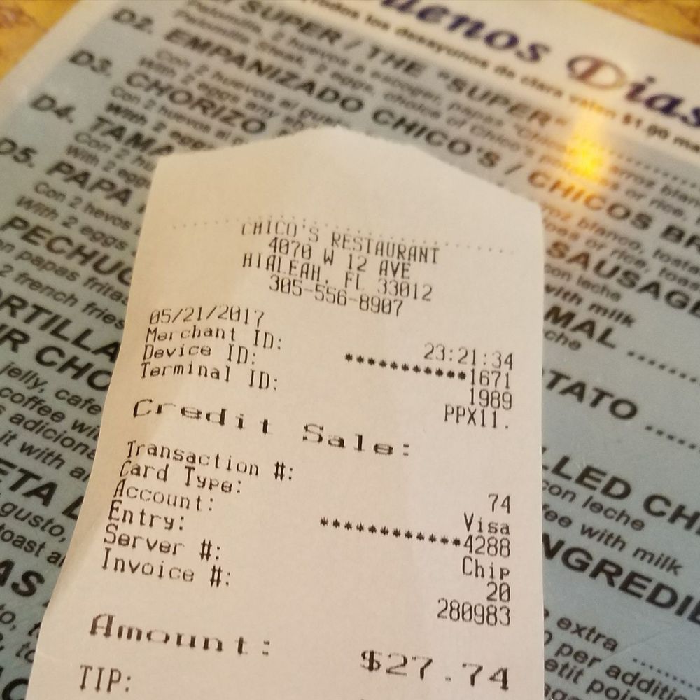 Chico's Restaurant - Ridiculously inexpensive - Cuban Near Me - Hialeah, Florida Chico's Restaurant - Ridiculously inexpensive - Cuban Near Me - Hialeah, Florida