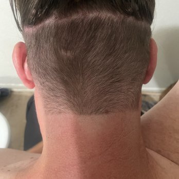 Dapper Don Barber Lounge - Uneven line and shaved a bald spot - Barbers Near Me - Costa Mesa, California
