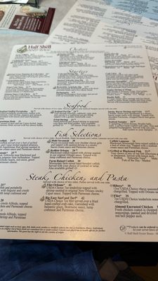 Menu photo 6 Half Shell Oyster House Biloxi, MS Menu photo 6 Half Shell Oyster House Biloxi, MS