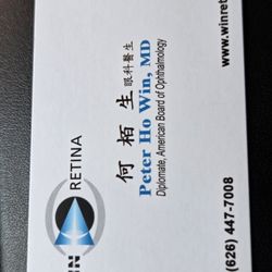Peter Ho Win, MD - Business Card of Dr.Peter Ho Win